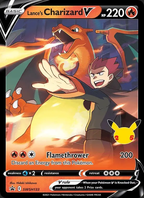 Lance's Charizard V #SWSH133 SWSH Black Star Promos PSA 10