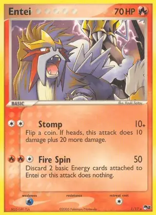 Entei #1 POP Series 2 PSA 10