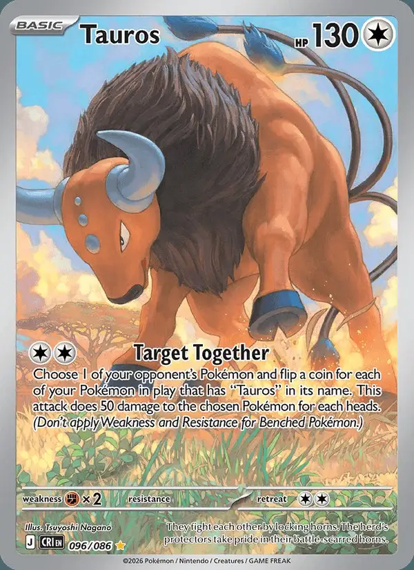 Tauros #096 Chaos Rising PSA 10