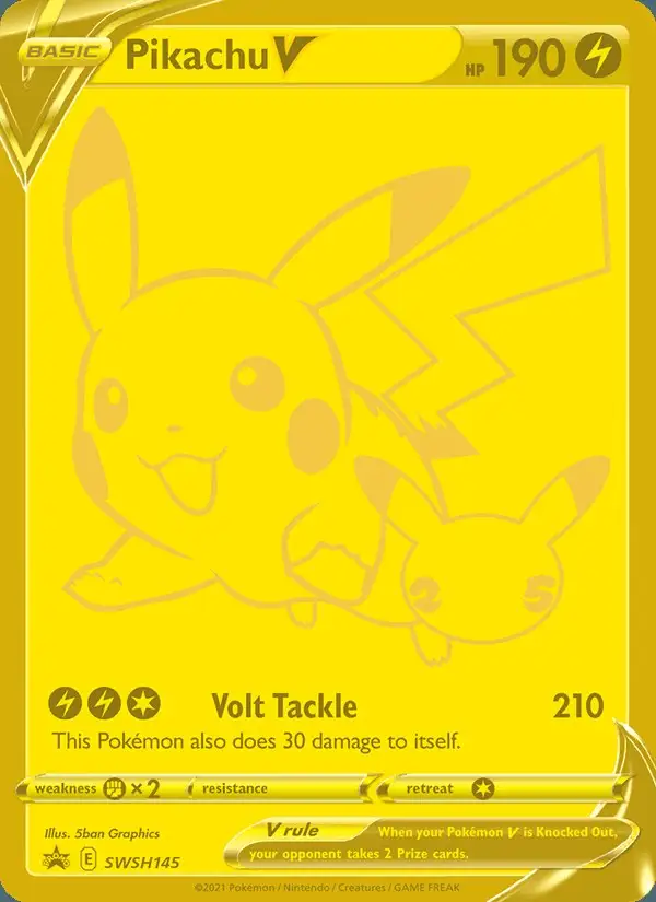 Pikachu V #SWSH145 SWSH Black Star Promos PSA 10