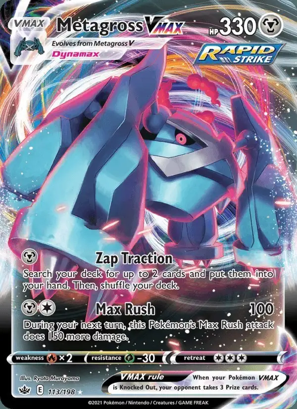 Metagross VMAX #113 Chilling Reign PSA 10