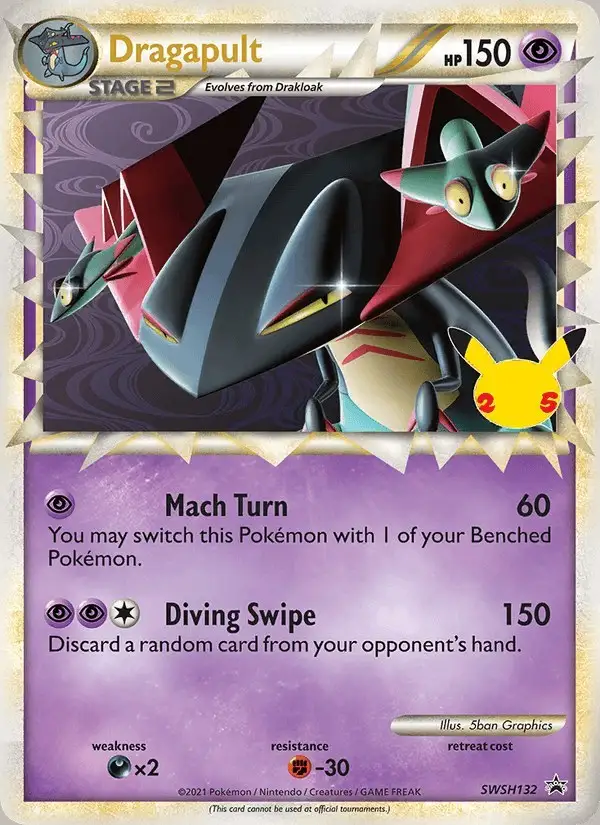 Dragapult #SWSH132 SWSH Black Star Promos PSA 10