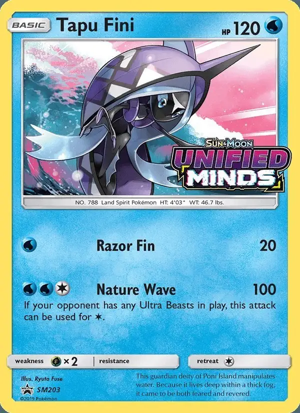 Tapu Fini #SM203 SM Black Star Promos PSA 10