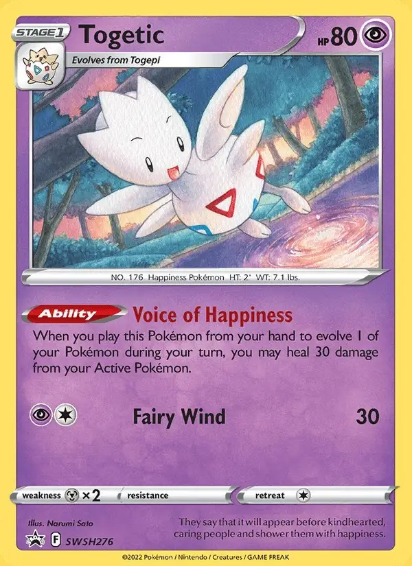 Togetic #SWSH276 SWSH Black Star Promos PSA 10
