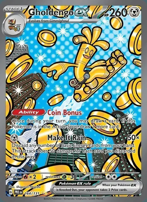 Gholdengo ex #164 Prismatic Evolutions PSA 10