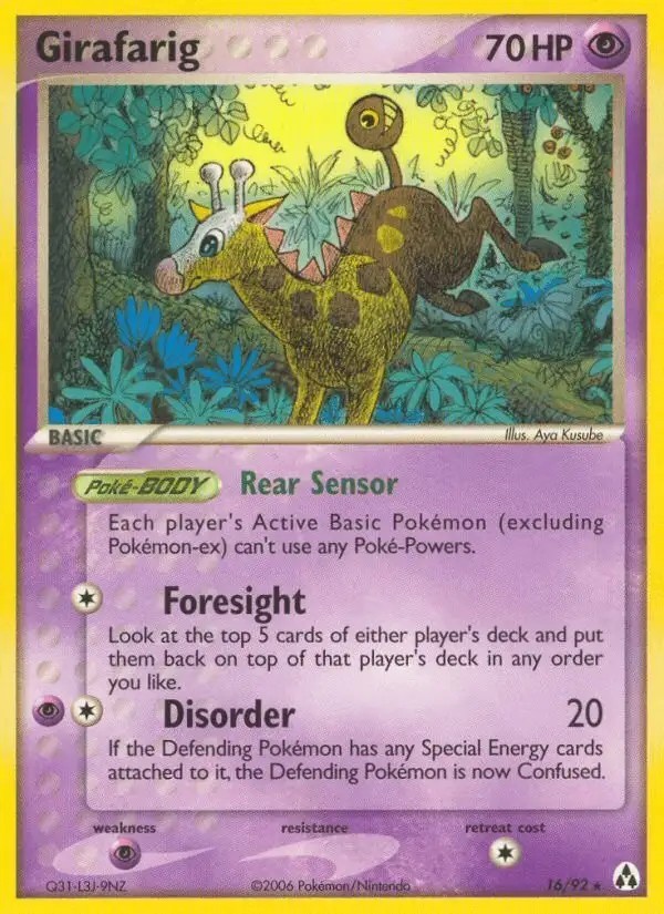 Girafarig #16 Legend Maker PSA 10