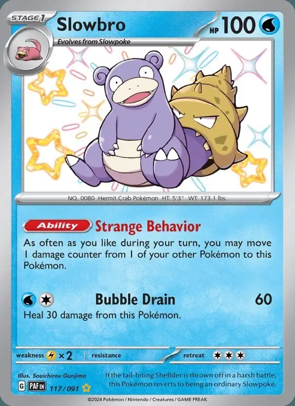 Slowbro #117 Paldean Fates PSA 10