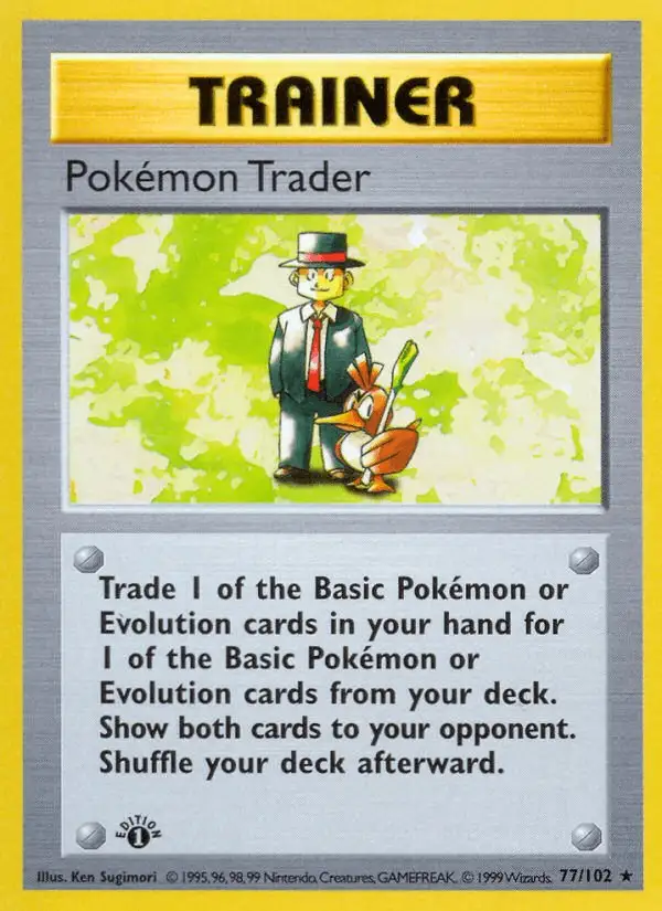 Pokémon Trader #77 Base Set PSA 10