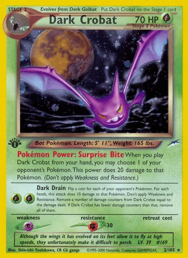 Dark Crobat #2 Neo Destiny PSA 10
