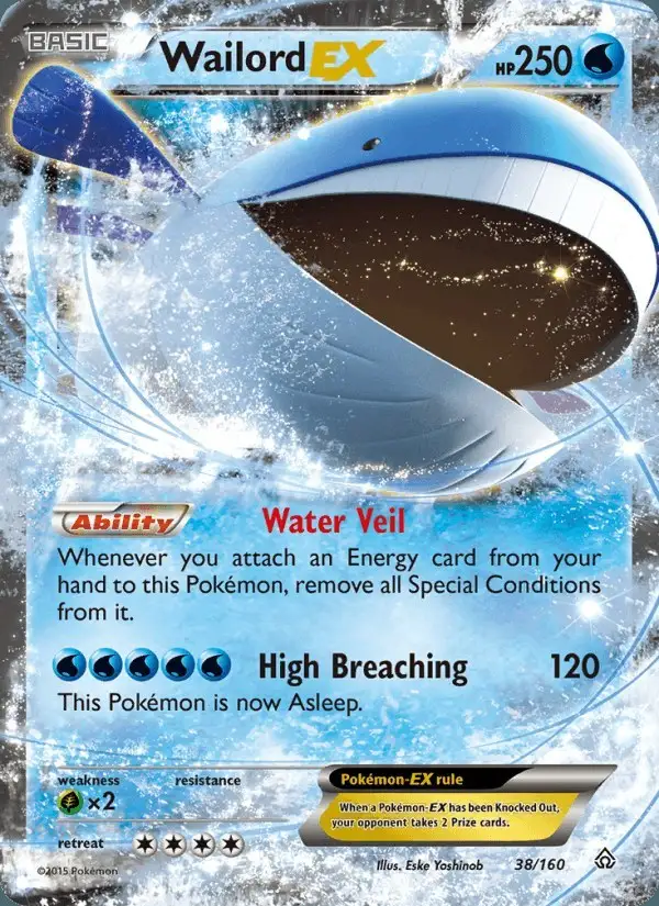 Wailord EX #38 Primal Clash PSA 10