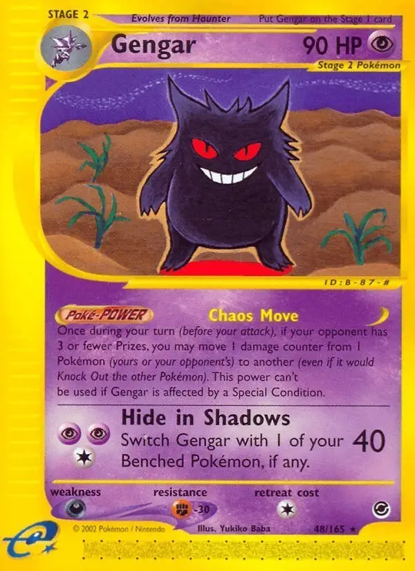 Gengar #48 Expedition Base Set PSA 10