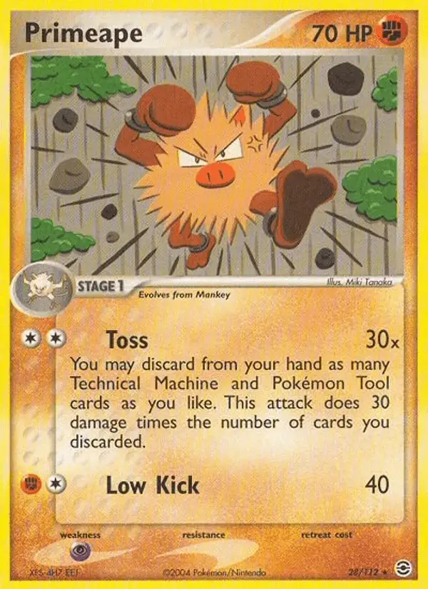 Primeape #28 FireRed & LeafGreen PSA 10