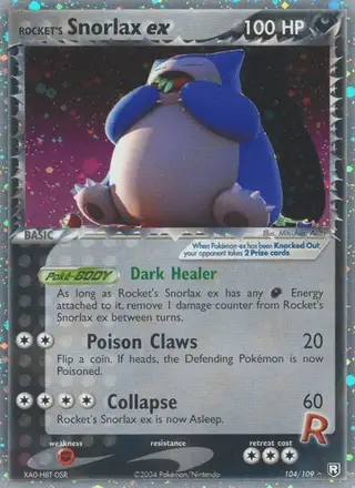 Rocket's Snorlax ex #104 Team Rocket Returns PSA 10