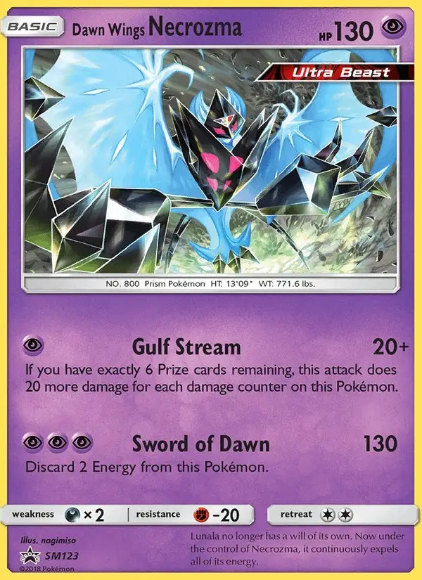Dawn Wings Necrozma #SM123 SM Black Star Promos PSA 10