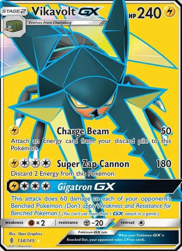 Vikavolt GX #134 Guardians Rising PSA 10