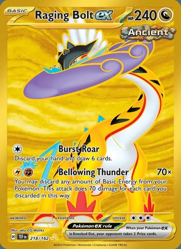 Raging Bolt ex #218 Temporal Forces PSA 10