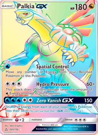 Palkia GX #165 Ultra Prism PSA 10