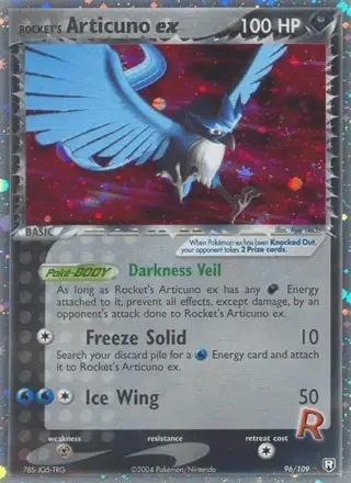 Rocket's Articuno ex #96 Team Rocket Returns PSA 10