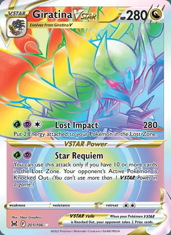 Giratina VSTAR #201 Lost Origin PSA 10