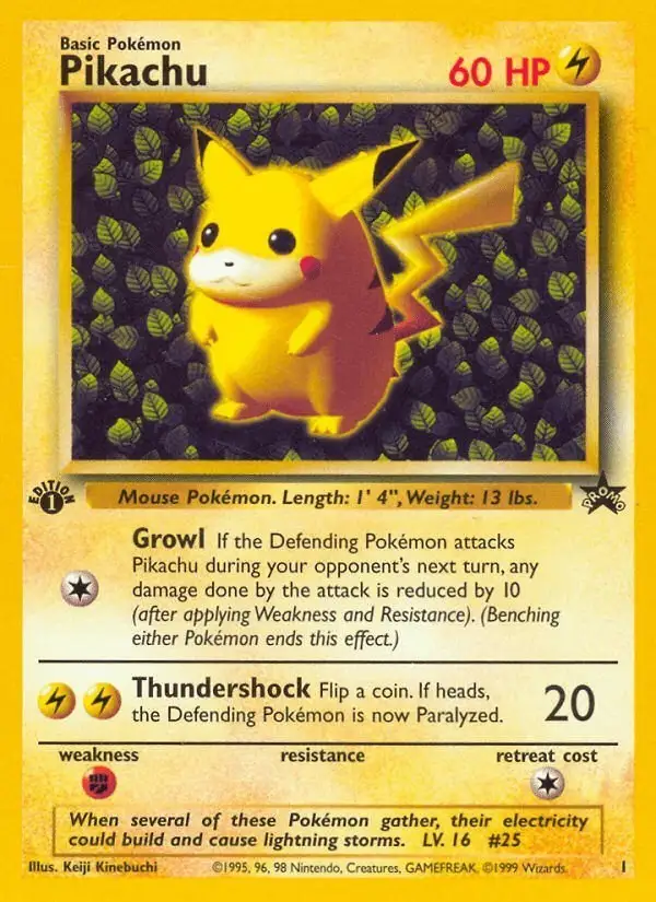 Pikachu #1 Wizards Black Star Promos PSA 10