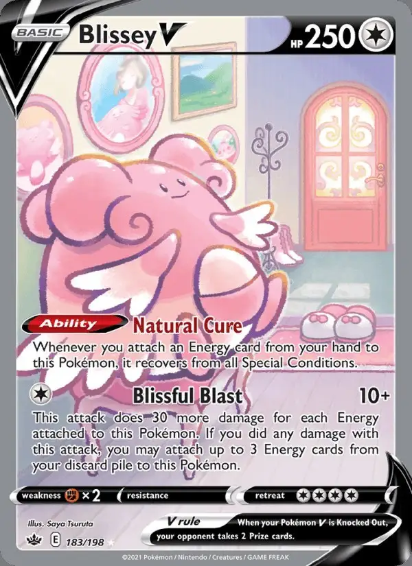 Blissey V #183 Chilling Reign PSA 10