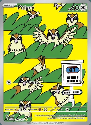 Pidgey #207 Obsidian Flames PSA 10