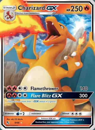Charizard GX #9 Hidden Fates PSA 10
