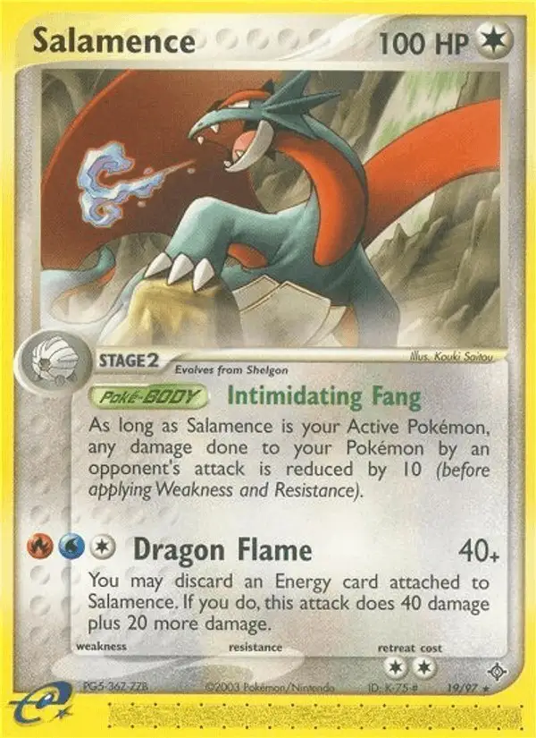 Salamence #19 Dragon PSA 10