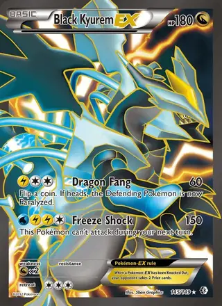 Black Kyurem-EX #145 Boundaries Crossed PSA 10