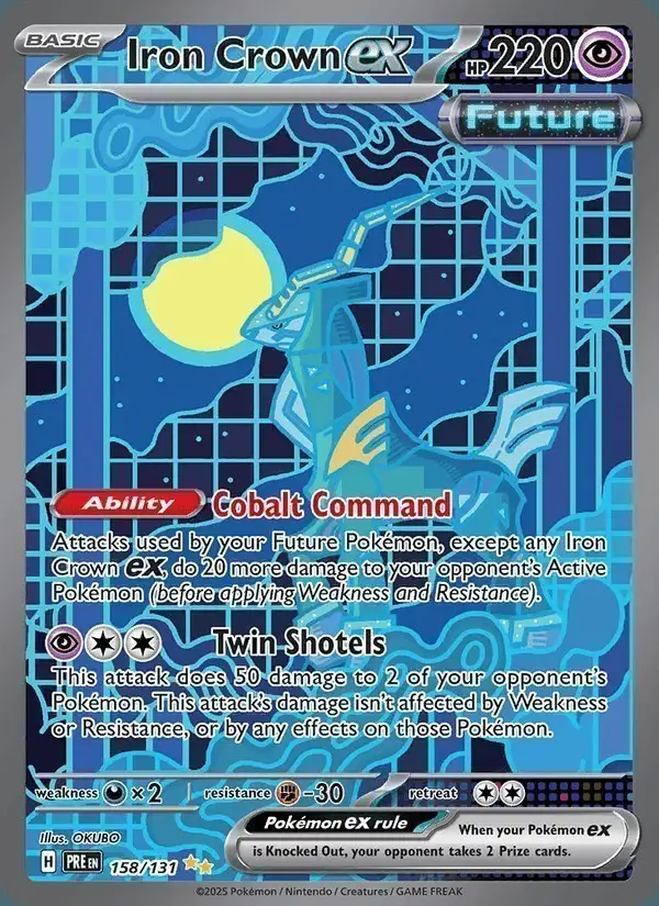 Iron Crown ex #158 Prismatic Evolutions PSA 10
