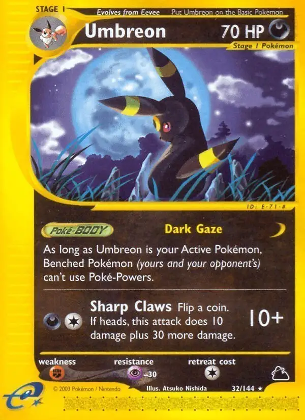 Umbreon #32 Skyridge PSA 10