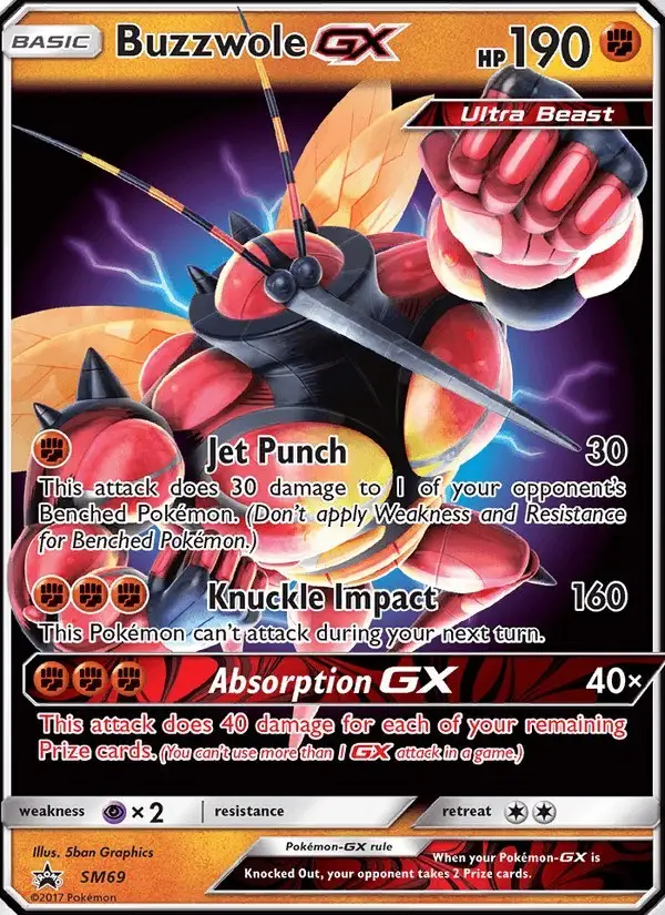 Buzzwole GX #SM69 SM Black Star Promos PSA 10