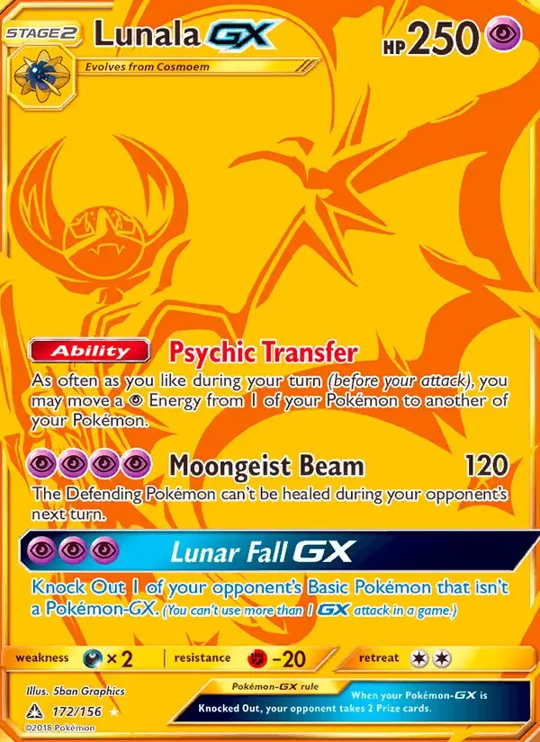 Lunala GX #172 Ultra Prism PSA 10