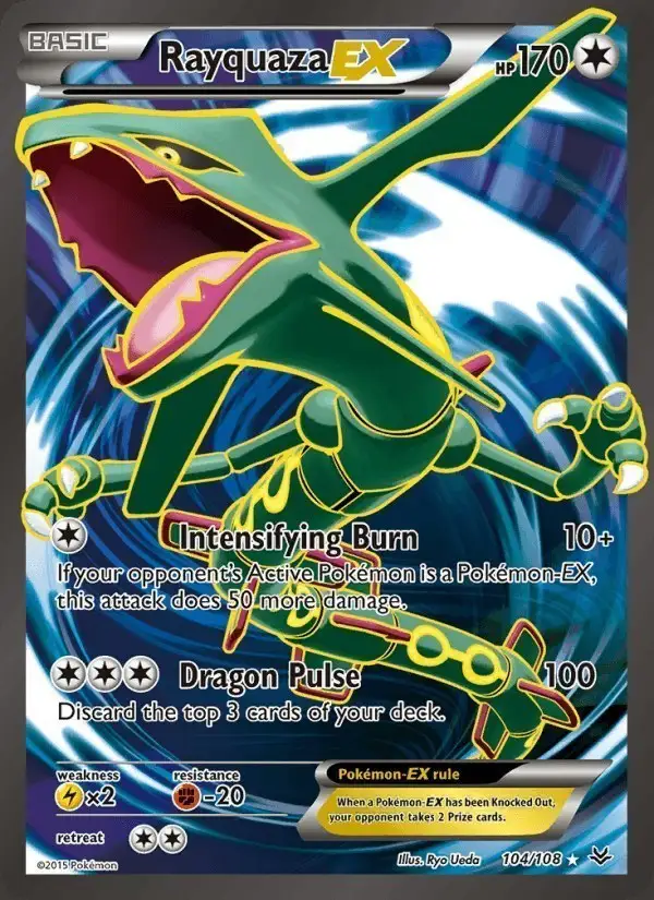 Rayquaza EX #104 Roaring Skies PSA 10