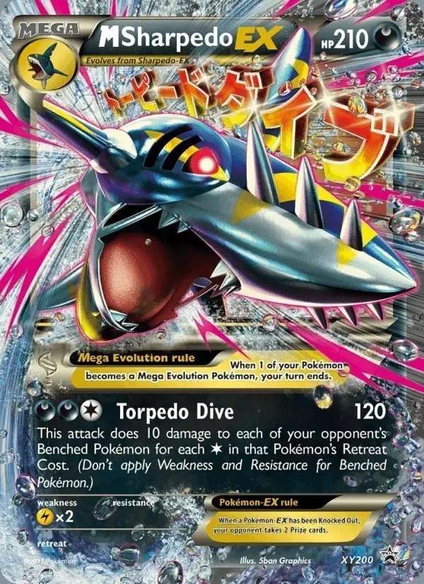 M Sharpedo-EX #XY200 XY Black Star Promos PSA 10