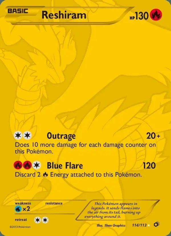 Reshiram #114 Legendary Treasures PSA 10