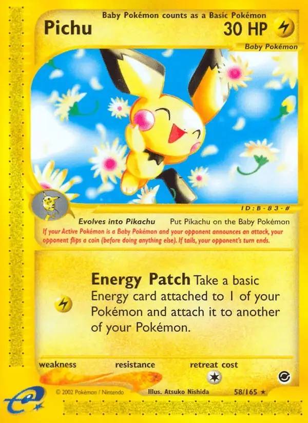 Pichu #58 Expedition Base Set PSA 10