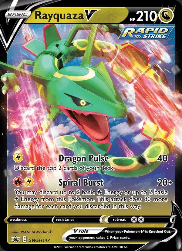 Rayquaza V #SWSH147 SWSH Black Star Promos PSA 10