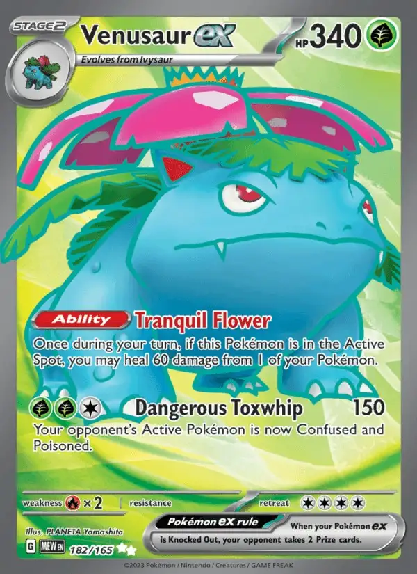 Venusaur ex #182 151 PSA 10