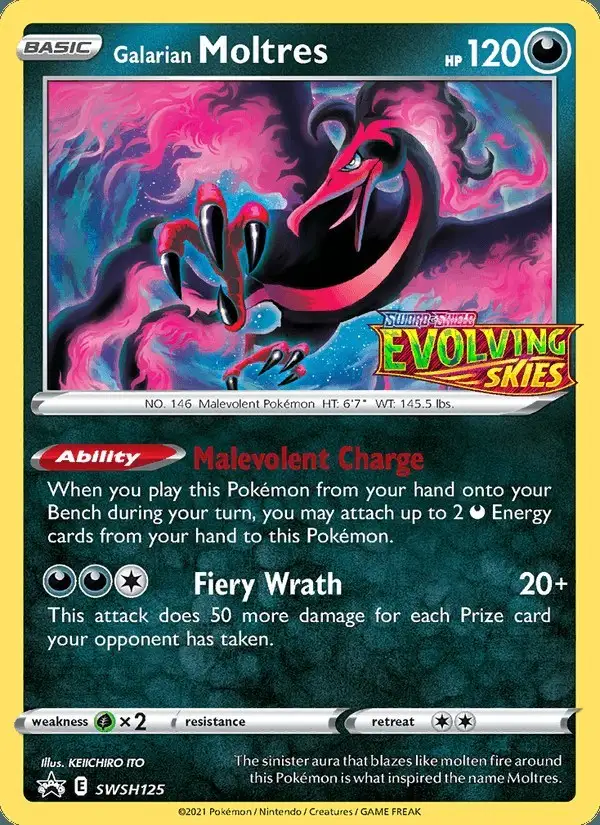 Galarian Moltres #SWSH125 SWSH Black Star Promos PSA 10