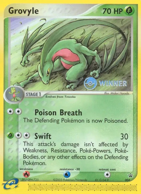 Grovyle #4 Nintendo Black Star Promos PSA 10