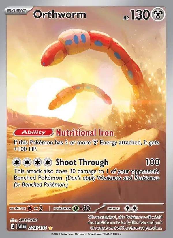 Orthworm #224 Paldea Evolved PSA 10