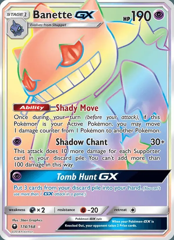 Banette GX #174 Celestial Storm PSA 10