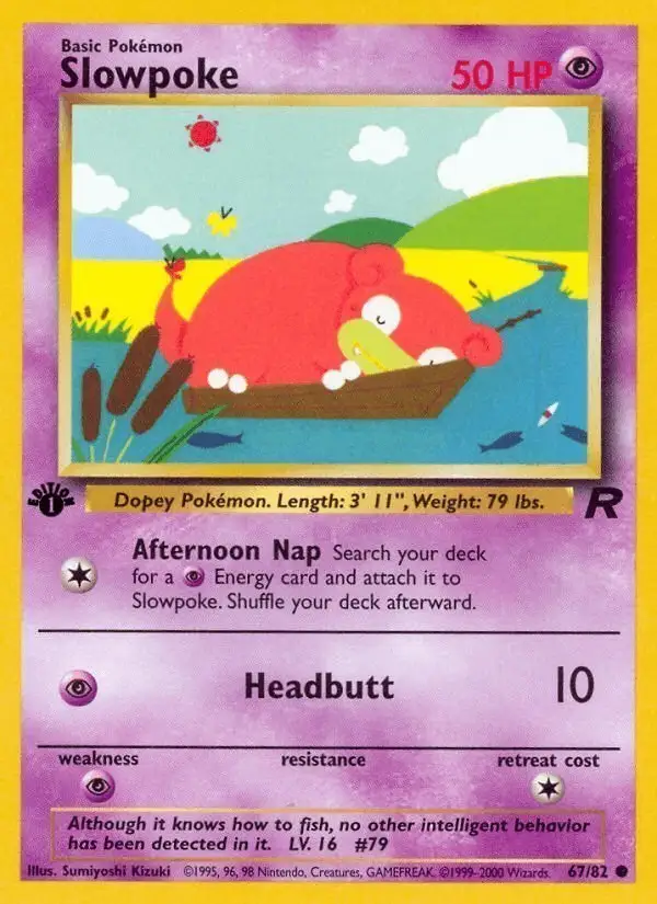 Slowpoke #67 Team Rocket PSA 10