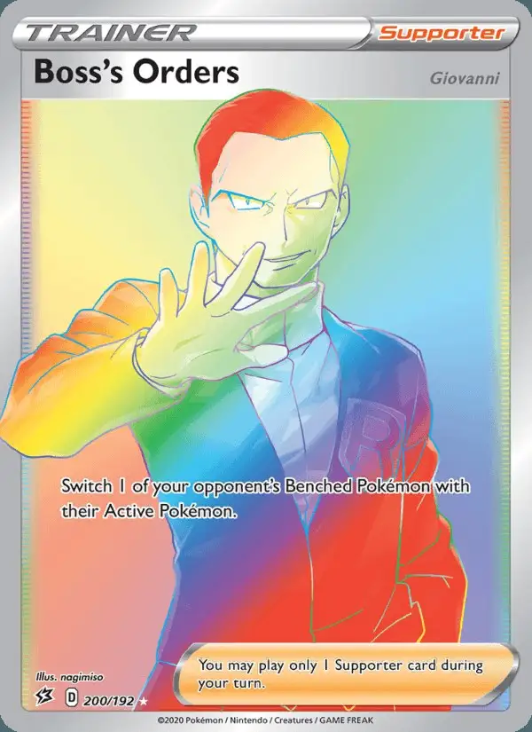 Boss's Orders (Giovanni) #200 Rebel Clash PSA 10
