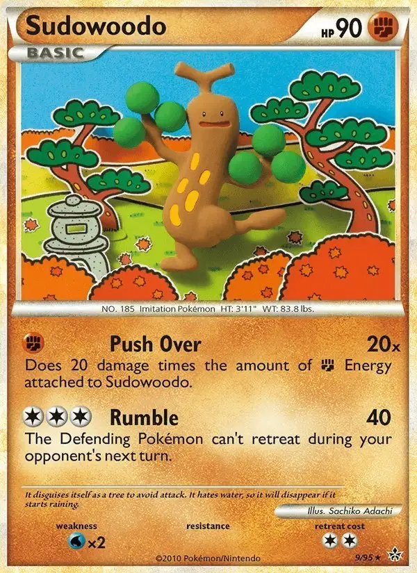 Sudowoodo #9 Unleashed PSA 10