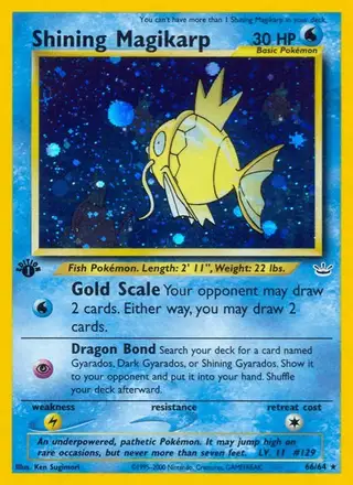 Shining Magikarp #66 Neo Revelation PSA 10