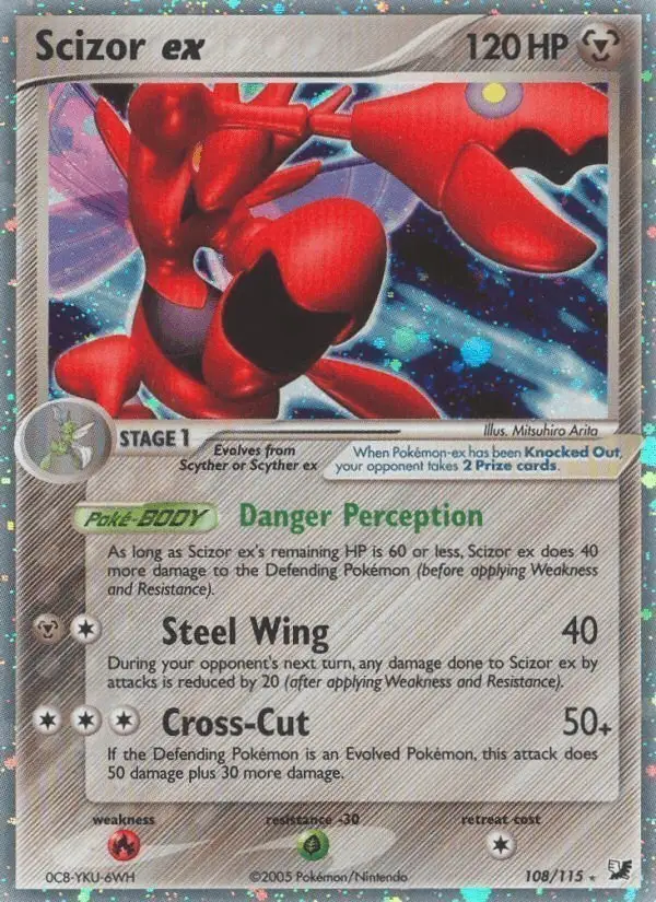 Scizor ex #108 Unseen Forces PSA 10