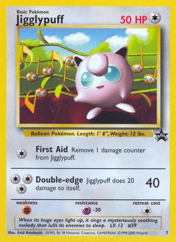 Jigglypuff #7 Wizards Black Star Promos PSA 10