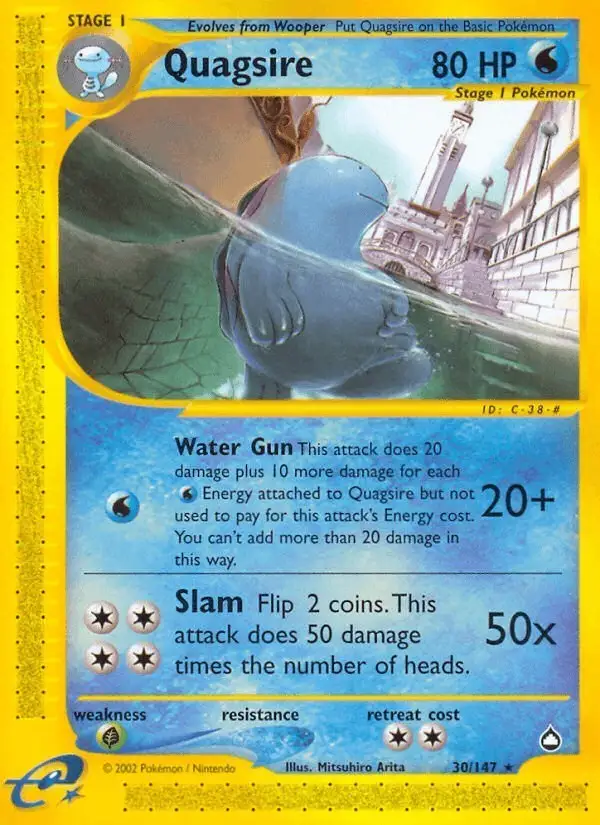 Quagsire #30 Aquapolis PSA 10